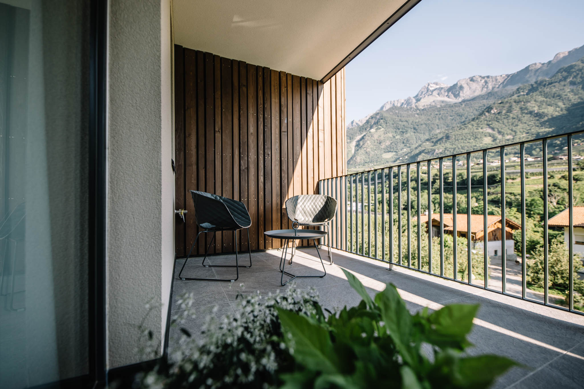 Chairs on the balcony