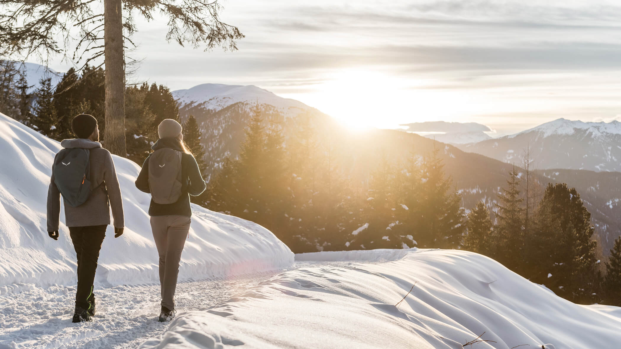 Spaziergang im Schnee - Forsterhof